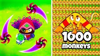 1 GLAIVE DOMINUS vs 1000 BOOMERANG MONKEYS in BTD 6!