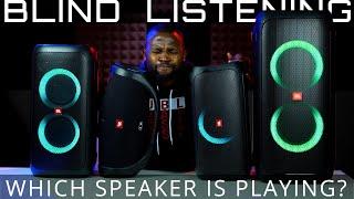 Blind Listening Challenge | JBL Partybox 310, 100, O-T-G & Boombox 2, Which speaker is playing?