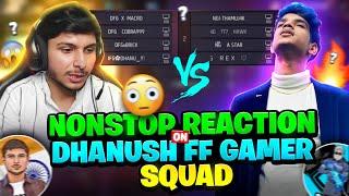 @NonstopGaming_ Reaction on Dhanush FF Gamer Squad️‍| DFG VS NG| Free Fire in Telugu #dfg