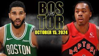 Boston Celtics vs Toronto Raptors Full Game Highlights - October 15, 2024 | NBA Pre Season