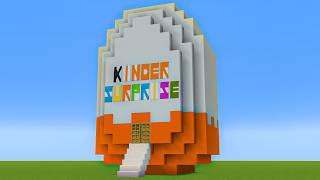 Minecraft Tutorial: How To Make A Kinder Surprise Egg House #2