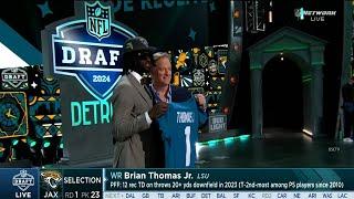 Jaguars select Brian Thomas Jr.  No.23 in 2024 NFL Draft