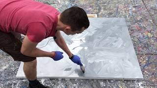 "Number 322"   A Jackson Pollock Inspired Painting Tutorial [1500 Subscriber Special]