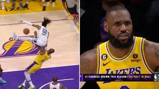 Ja Morant Tried Jumping Over LeBron James 