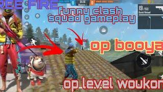 #TECNOGAMING|Funny clash squad gameplay|op booyah in game|Garena free fire