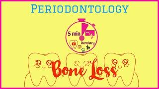 BONE LOSS - PATTERNS OF BONE DESTRUCTION | PERIODONTICS | 5 min DENTISTRY - Quick lecture