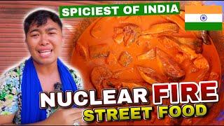 [ENG SUB] NUCLEAR FIRE SPICY STREET FOOD IN INDIA 