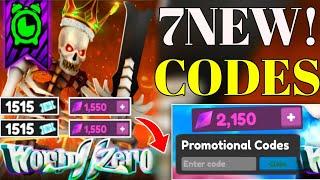 ️ALL NEW️ WORLD ZERO NEW WORKING CODES 2024_ ROBLOX WORLD ZERO CODES 2024_ World Zero Codes 2024.