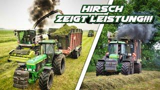 JOHN DEERE 3350 zeigt Leistung!! Soundvideo!  Erster Schnitt 2021 - JP Agrar