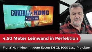 4,50 Meter Leinwand in Perfektion: Franz' Heimkino mit dem Epson EH QL 3000 LaserProjektor