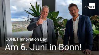 Erstmals am Neuen Kanzlerplatz in Bonn: CONET Innovation Day am 6. Juni!