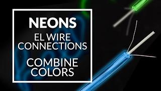 How to connection el wire neons - combine colors