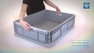 Product film about Utz Collapsible Container Range 2 heights (9-9014)