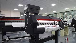 Locor printer factory display room eco solvent printing machine manufacturer