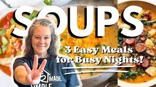 You CANNOT MISS The Second One! 3 Cheap & Healthy Soups For Busy Moms! #easymeals #homemadesimple