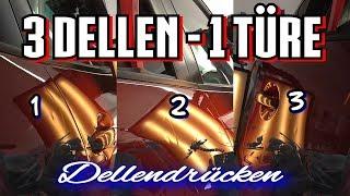 Dellen entfernen | 3 Dellen 1 Türe | Der Parkdellen Tag | Ausbeultechnik Ullrich