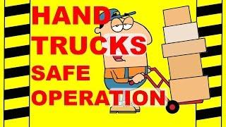 HAND TRUCK SAFE OPERATION - SAFETY TRAINING VIDEO - BACK INJURY, BACK STRAINS & SPRAINS