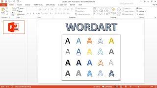 How to Insert WordArt In PowerPoint