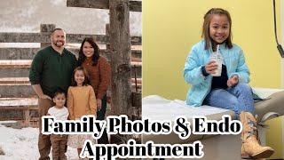 Family photos and Endo appointment.