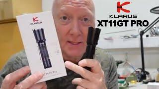 Review of the excellent Klarus XT11GT PRO Tactical flashlight, with bloopers