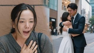 Husband confesses love to mistress; wife instantly breaks down in tears.