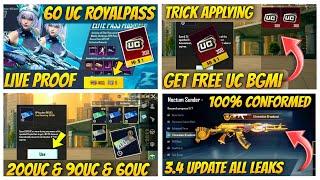 Hidden 200UC Voucher // How To Purchase A8 Royalpass In zero UC live Proof// 3.4 Update Bgmi & Pubg