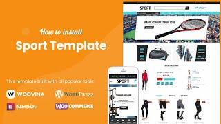 How to install Sport - Website Template for Sports Store