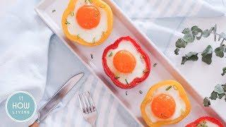 【創意料理】甜椒肉糜蒸蛋 Steam Color Pepper with Meat and Egg │HowLiving美味生活