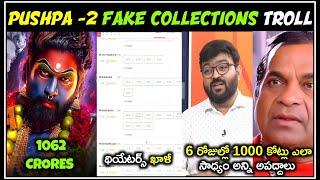 Pushpa 2 Fake Collections Troll | Pushpa 2 Public Talk | Allu Arjun | Telugu Trolls |Mr. Massabbayi