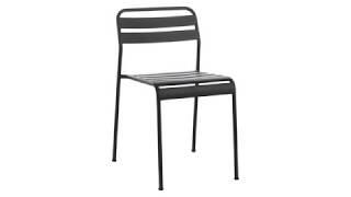 Awesome Black Metal Outdoor Dining Chairs