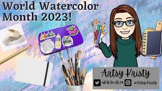 World Watercolor Month Setup 2023