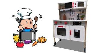 Kitchen for kids unboxing & assembly play set Playtive - Play Kitchen 359560