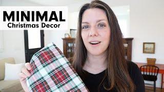 Minimalist Christmas Decor | decorate with me | Clutter free Christmas