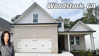 亚特兰大溪力姐带你看房 | Woodstock, GA | 2023年新房，面积2,000尺，3个卧室3个卫生间 | 养老社区 | 带地下室| 美 国房地产 | 房市 | 亚特兰大房地产