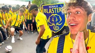 I Went to KERALA BLASTERS (The Best Football Fans In India!)