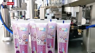 USA Customer HX-009 fully Automatic toothpaste tube filling sealing machine