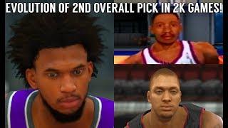 The Evolution of the Second Overall Draft Pick in NBA 2K Games! (NBA 2K - NBA 2K19)