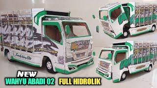 MEMBUAT MINIATUR TRUK NEW WAHYU ABADI 02 BISA OLENG DARI KARDUS,FULL HIDROLIK || HANDMADE