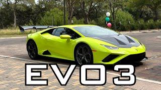 700 HP Lamborghini Huracan EVO3 : STO Front Hood, Air Scoop Rear Engine Bonnet and EVO2 Wing Spoiler