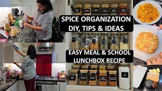 Indian Spice Cabinet Organization | Smart & Budget Friendly Ideas To Organize Small Kitchen Cabinet