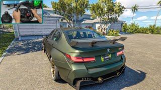 BMW M5 CS - The Crew Motorfest - Steering Wheel Gameplay