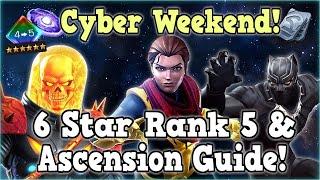 Best 6 Stars to Rank 5 & Ascend! Cyber Weekend Guide! | Marvel Contest of Champions