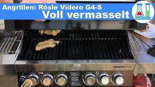 Das erste Mal: voll vermasselt  Angrillen mit dem Rösle Videro G4-S Gasgrill mit Sizzle Zone