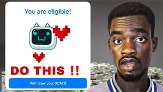 How To Be ELIGIBLE For Cats Airdrop ( Cats Withdrawal Process )