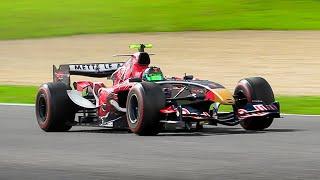 Toro Rosso STR1 F1 Cosworth V10 Raw Sound at Mugello Circuit: Start Up, Accelerations & Fly Bys!