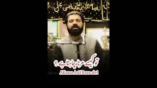 To kaisy Marna Chahta hai?|Allama Asif Raza alvi|#shorts #viralvideo #whatsappstatus