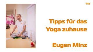 Tipps für das Yoga zuhause - Yogaschule Minz