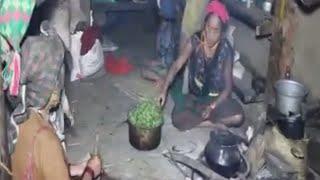 Rural women Cooking red dry mashroom and vegetables//my village official videos