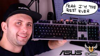 Asus Tuf Gaming K7 - лучшая механическая клавиатура 2020, можно МЫТЬ водой