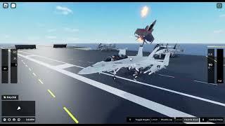 How to take off, fly around, and land in the game "Aircraft Carrier" (no commentary)